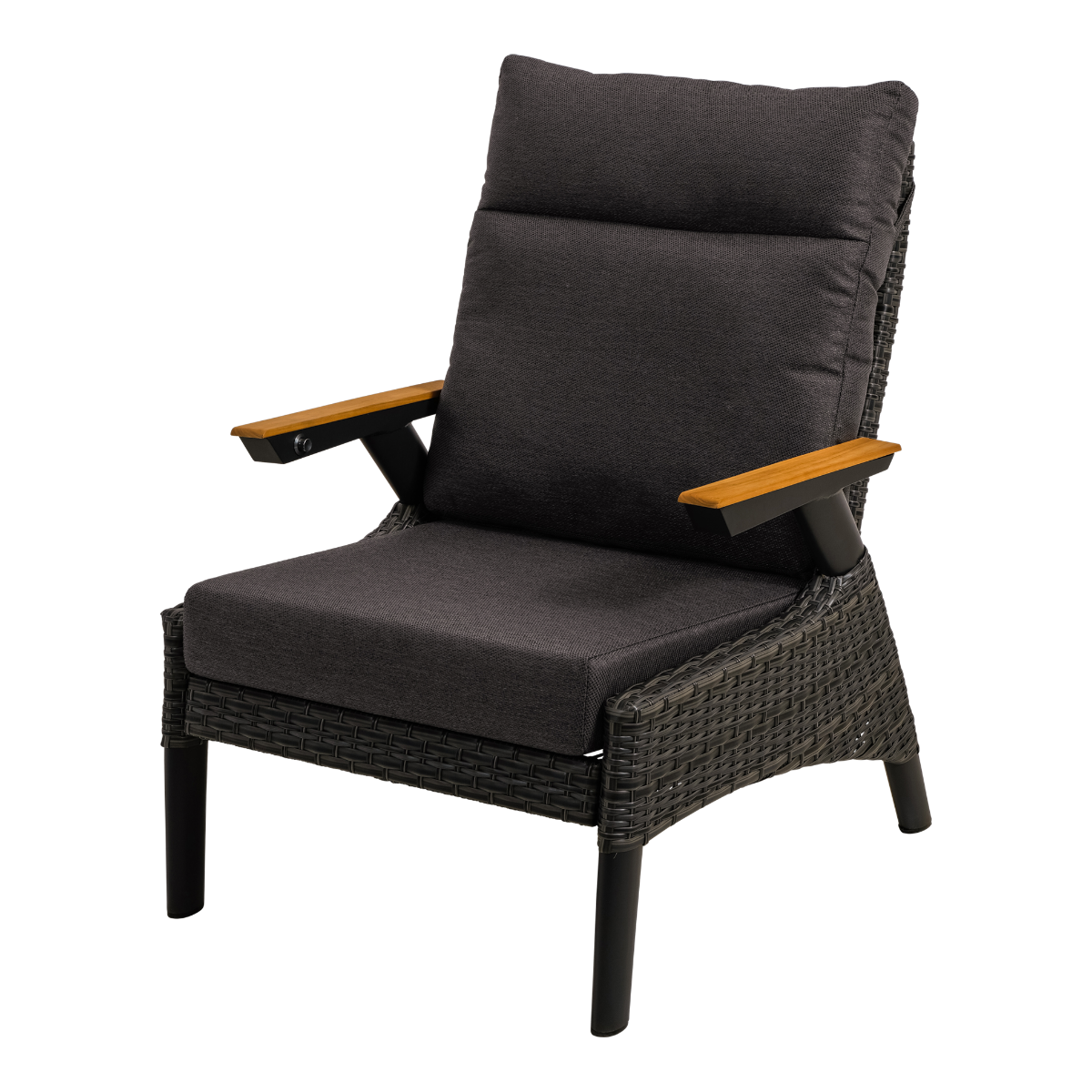 Lesli Living Loungestoel Florence Forte - zwart