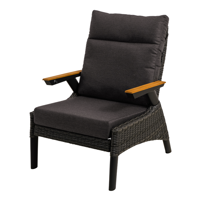 Lesli Living Loungestoel Florence Forte - zwart