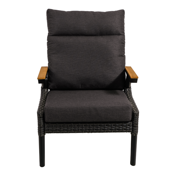 Lesli Living Loungestoel Florence Forte - zwart