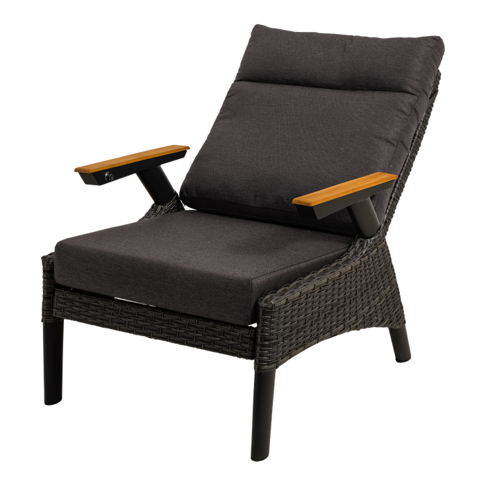 Lesli Living Loungestoel Florence Forte - zwart