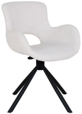 House Nordic Amorim Gebroken Wit Bouclé Draaistoel set van 2