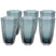 Kare Design Cascata Waterglazen hoog blauw 6st
