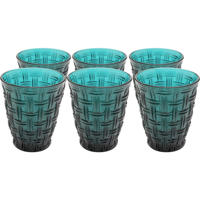 Kare Design Tissue Waterglazen blauw 6st