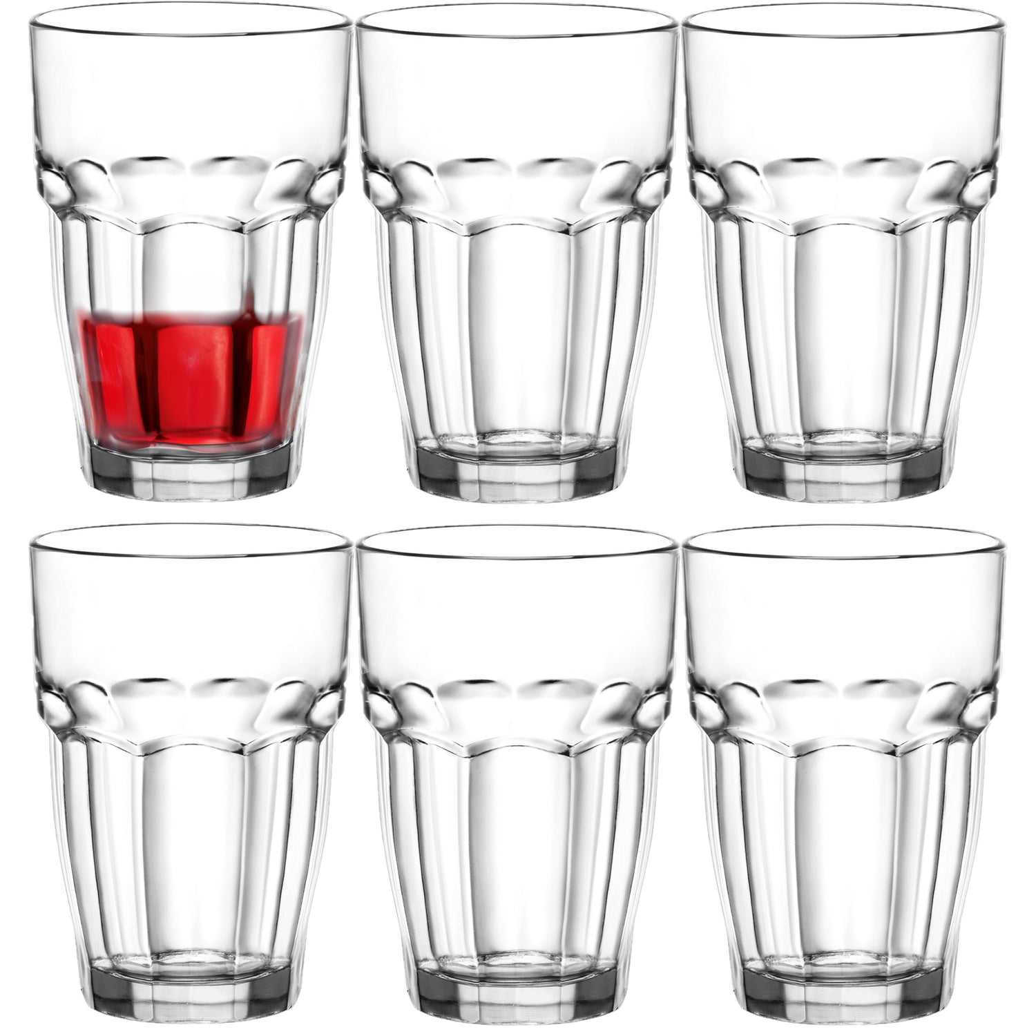 Bormioli Rocco Drinkglazen - tumbler - 6x stuks - glas - 360 ml