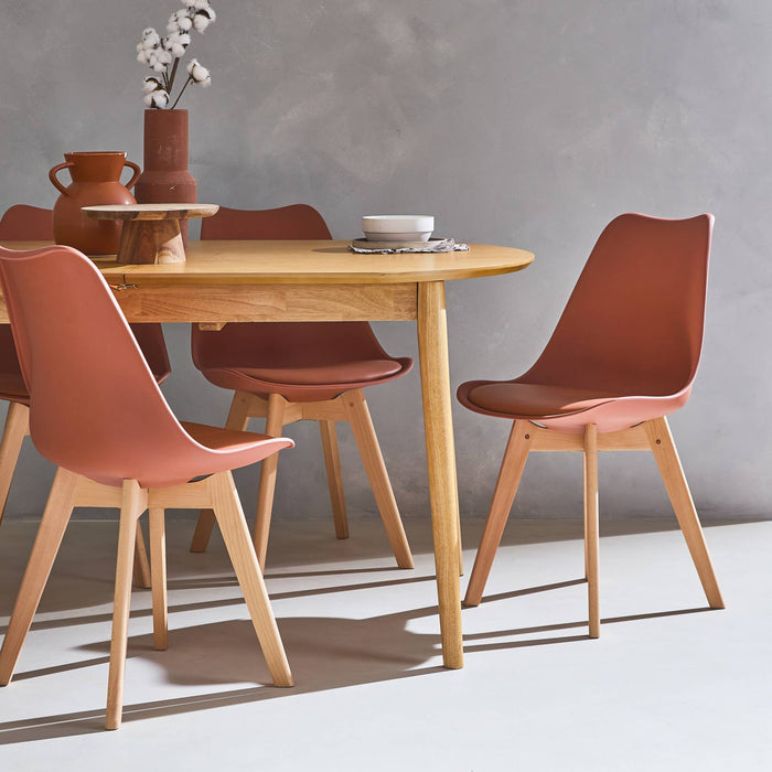 sweeek - Set van 6 eetkamerstoelen, 42x55x81cm