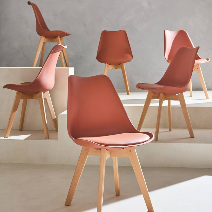 sweeek - Set van 6 eetkamerstoelen, 42x55x81cm