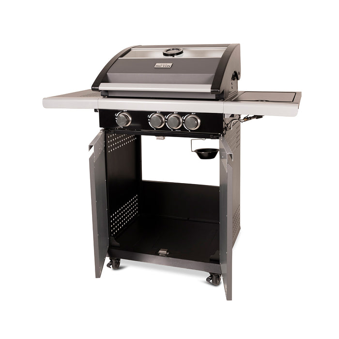 Patton Patio Pro Chef 3+1 Gasbarbecue - Frozen Grey