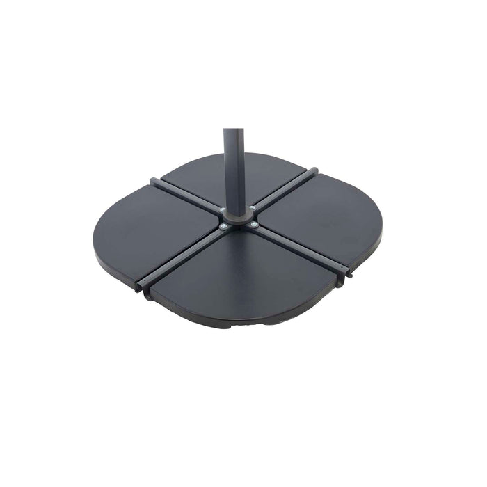 Venture Home Leeds Parasolvoet 47 x 4 x 47 - Zwart - 2-pack