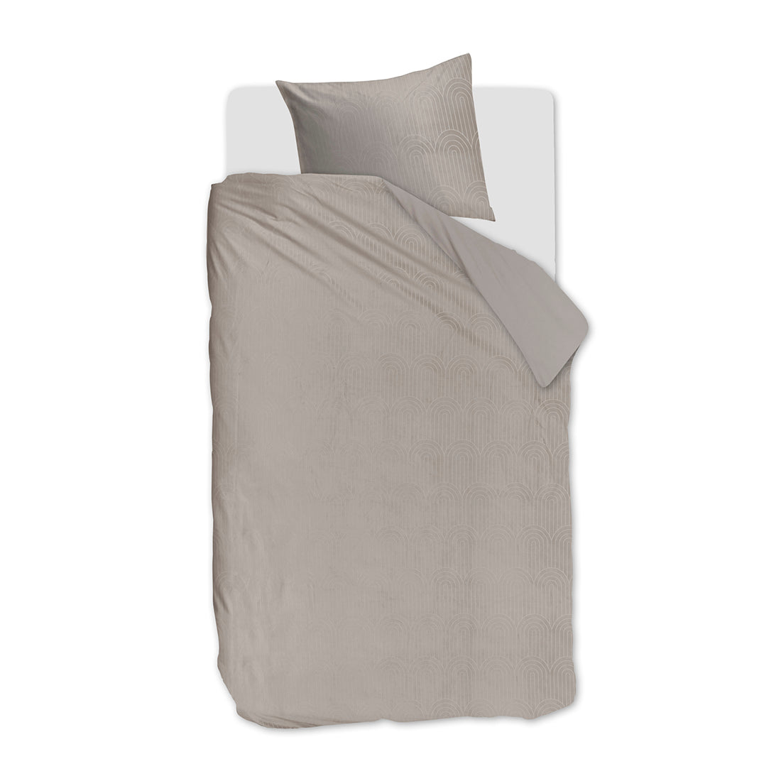 Riviera Maison Cecelia  dekbedovertrek - 140x200|220 - Zand