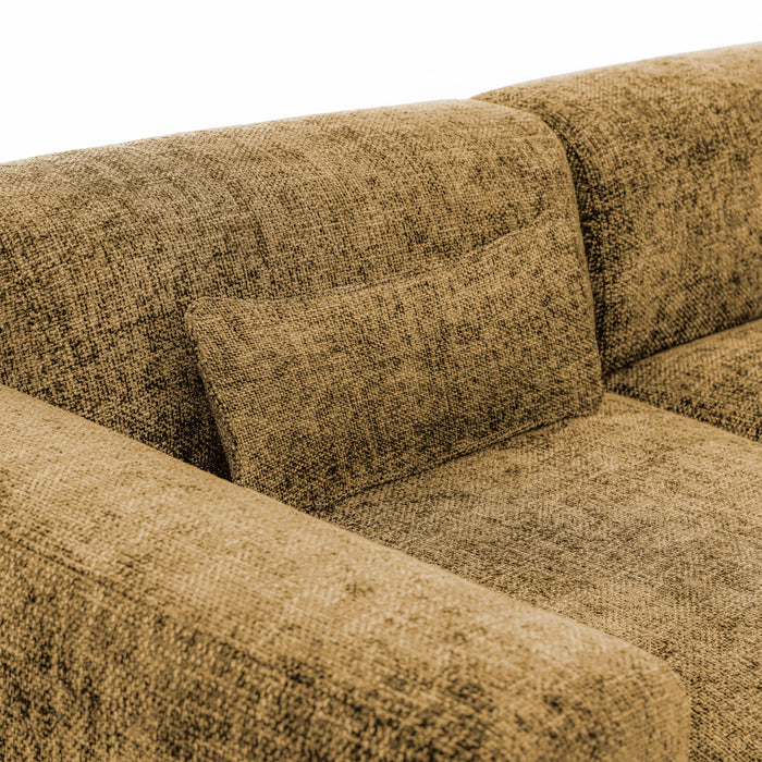 by fonQ Velura 2-zitsbank - Chenille - Oker