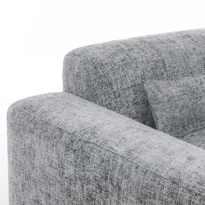 by fonQ Velura 2-zitsbank - Chenille - Grijs