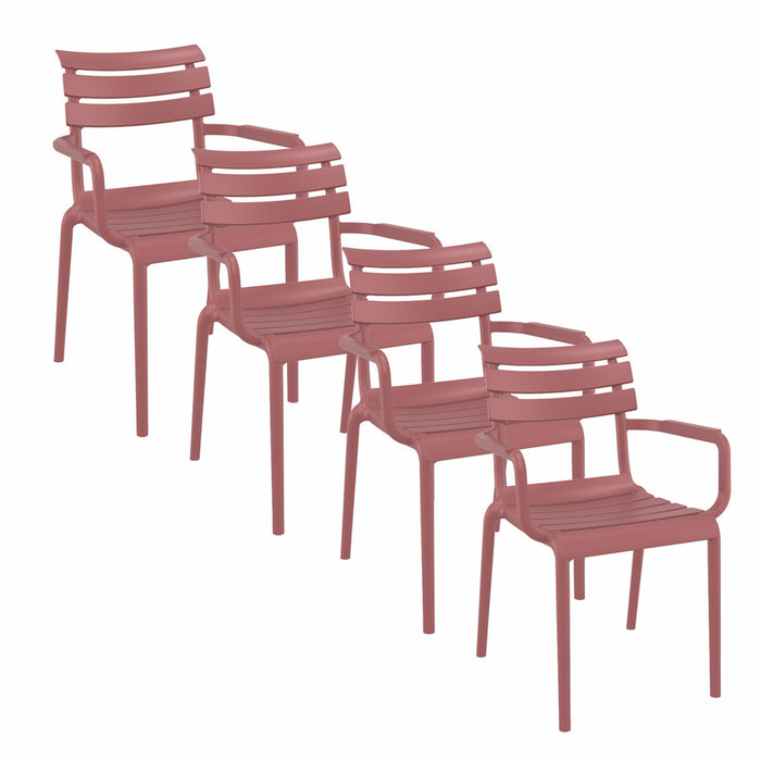 Paris tuinstoel marsala - 4 stuks