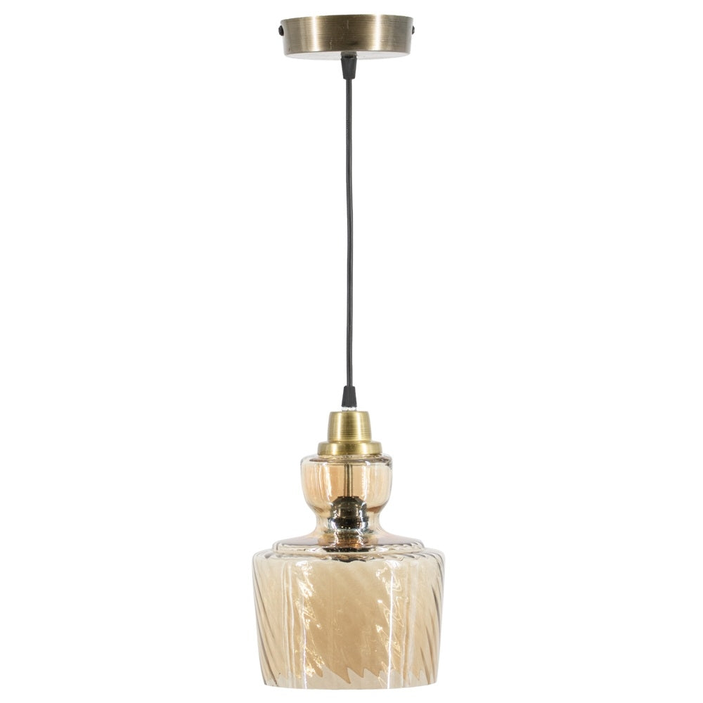 Hanglamp Eetkamer Woonkamer Slaapkamer - Vintage - Goud - 21 cm