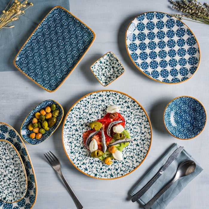 Bonna Dinerbord - Lotus - Porselein - 25 cm - set van 6