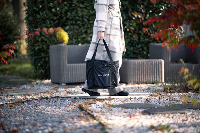 RedFire - Volcano - Large - Zwart - Vuurhaard - Incl. beschermhoes -