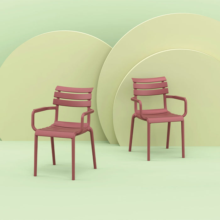 Paris tuinstoel marsala - 2 stuks