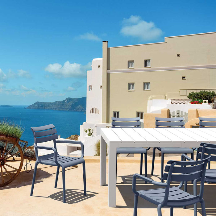 Paris tuinstoel donker grijs - 2 stuks