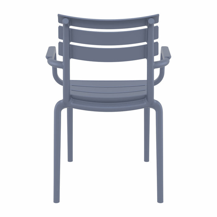 Paris tuinstoel donker grijs - 2 stuks