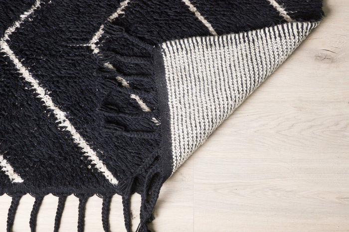 Fjôrd - Vloerkleed Zwart - 200x300cm - David