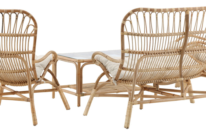 Fjôrd - Loungeset Naturel - Rotan - Ella
