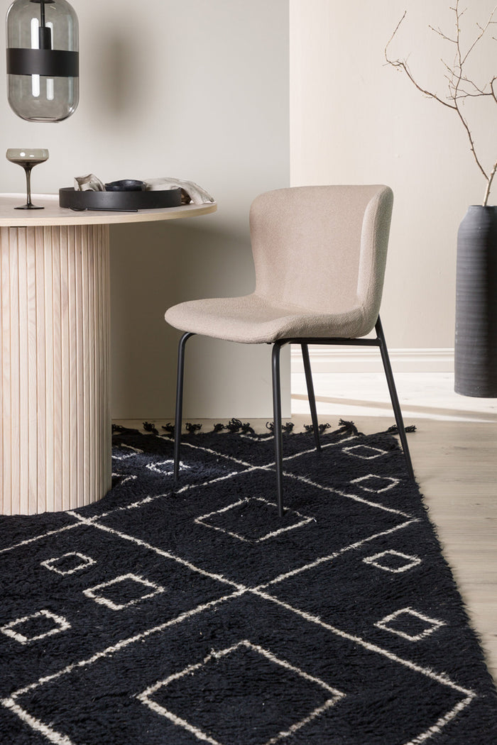 Fjôrd - Vloerkleed Zwart - 200x300cm - David