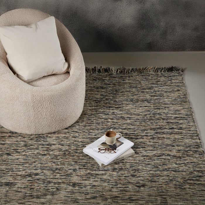 Fjôrd - Vloerkleed Grijs|Zwart - 250x350cm - Dante