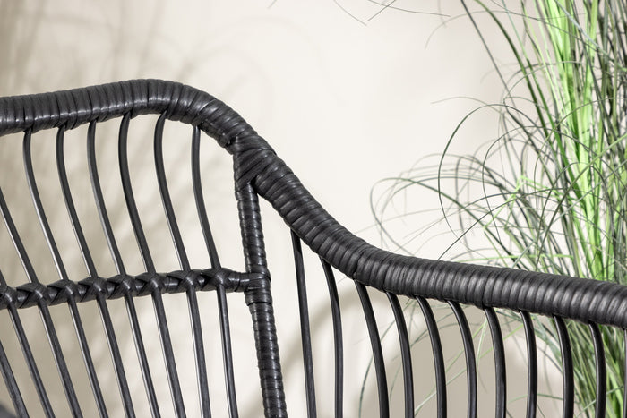 Fjôrd - Loungeset Zwart - Wicker - Viga