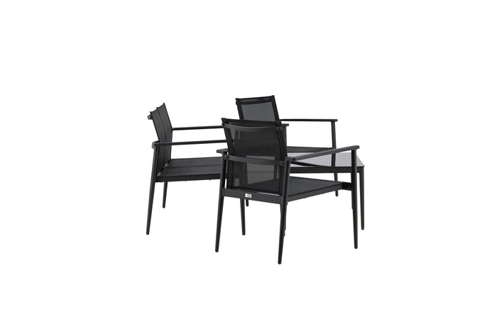 Fjôrd - Tuinset Zwart - Aluminium|Textiel - Break