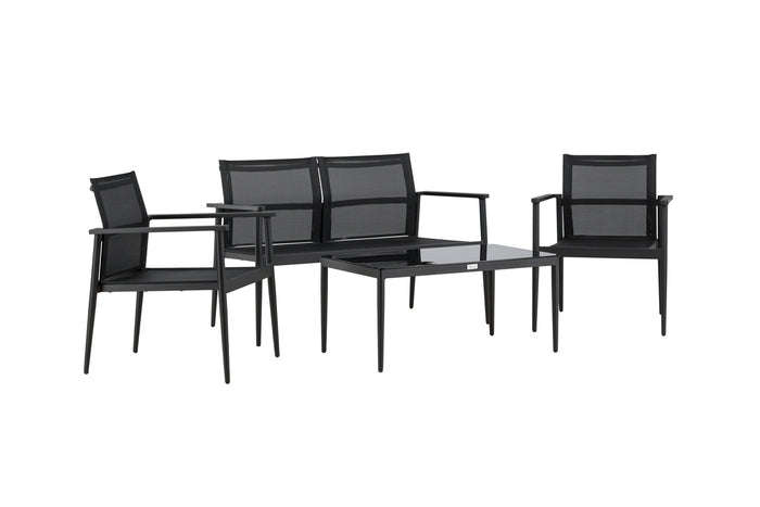 Fjôrd - Tuinset Zwart - Aluminium|Textiel - Break