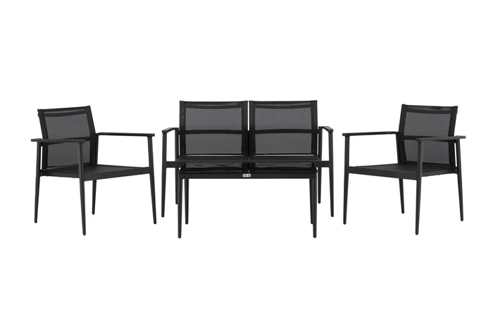 Fjôrd - Tuinset Zwart - Aluminium|Textiel - Break