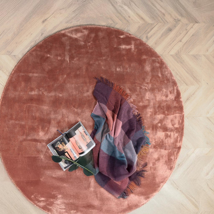 Fjôrd - Vloerkleed Dusty Roze - Ø200cm - Indra