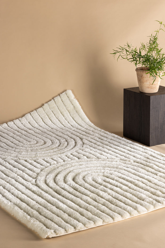 Fjôrd - Vloerkleed Wit - 230x160cm - Niklas