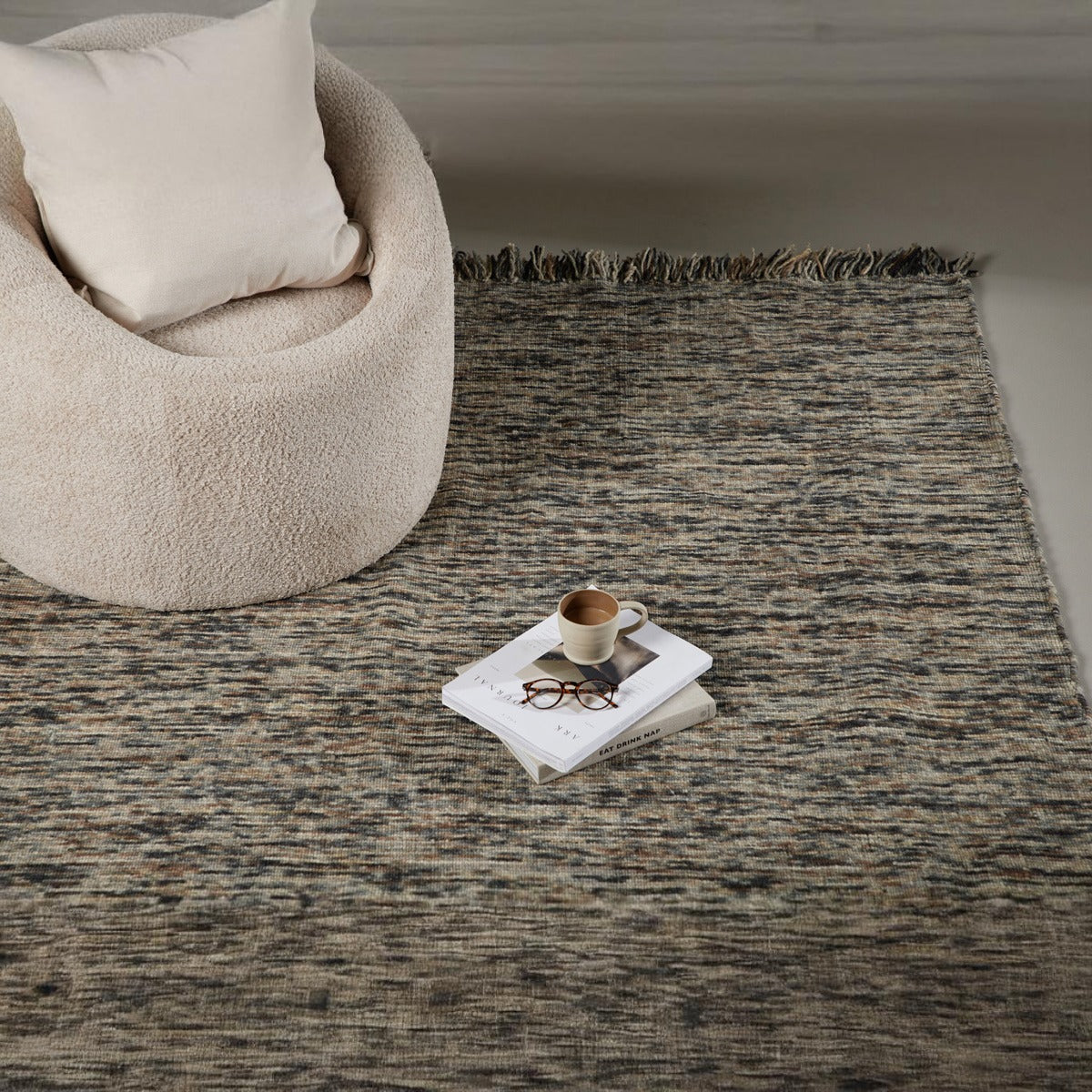 Fjôrd - Vloerkleed Grijs|Zwart - 200x300cm - Dante