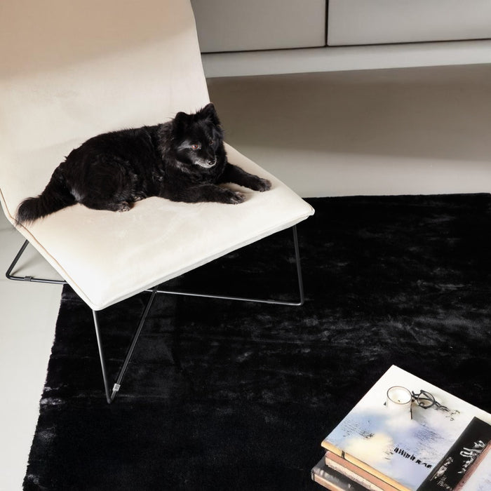 Fjôrd - Vloerkleed Zwart - 200x300cm - Nina