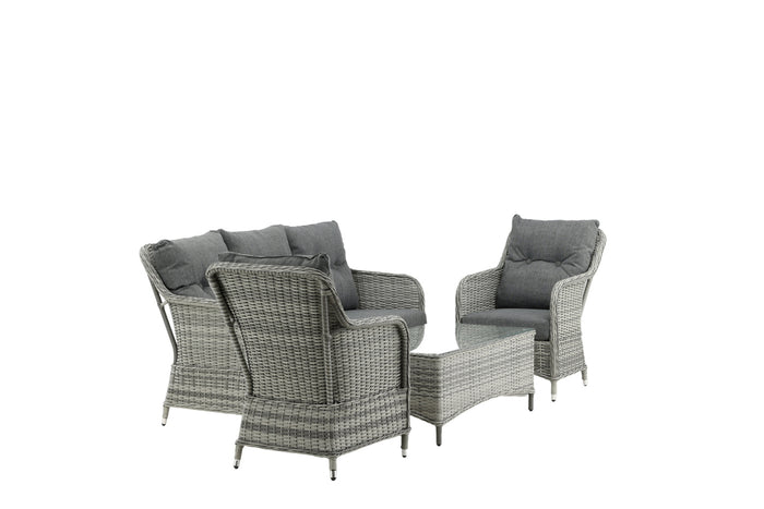 Fjôrd - Tuinset Grijs - Rotan - Vikelund