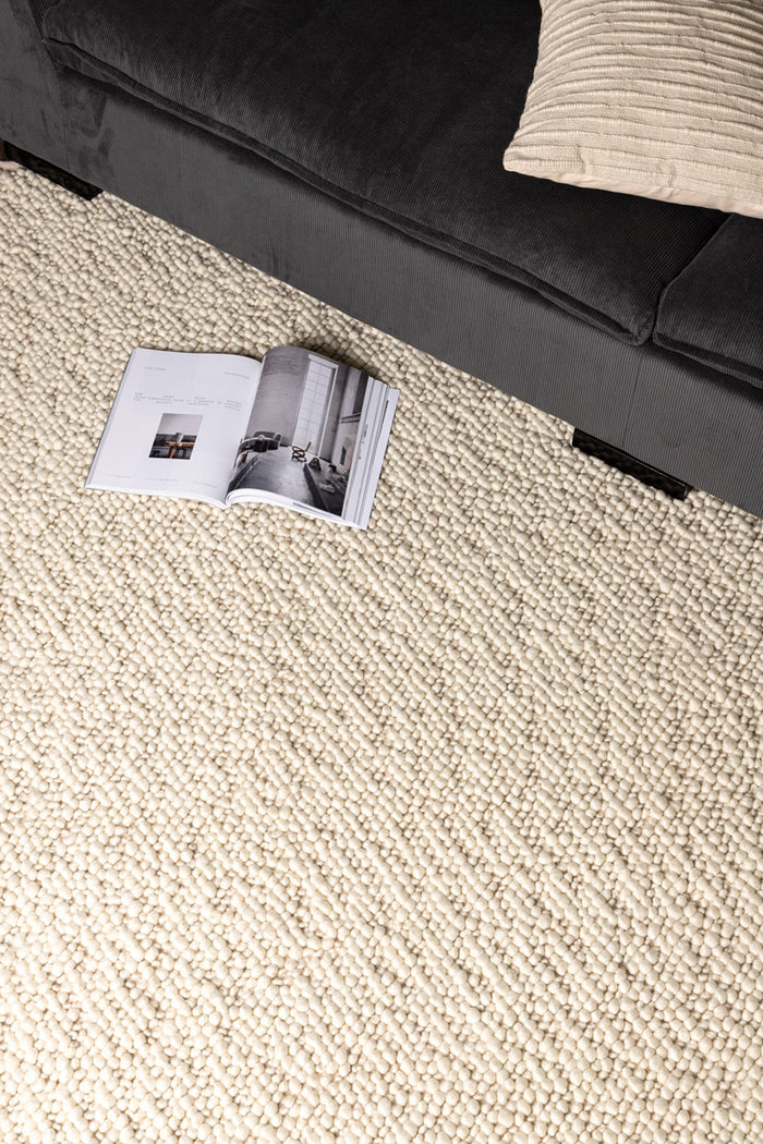 Fjôrd - Vloerkleed Wit - 300x200cm - Jajru