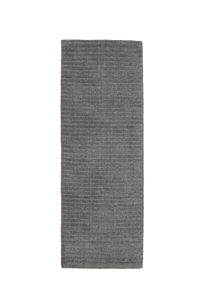 Fjôrd - Vloerkleed Donkergrijs - 200x70cm - Milton