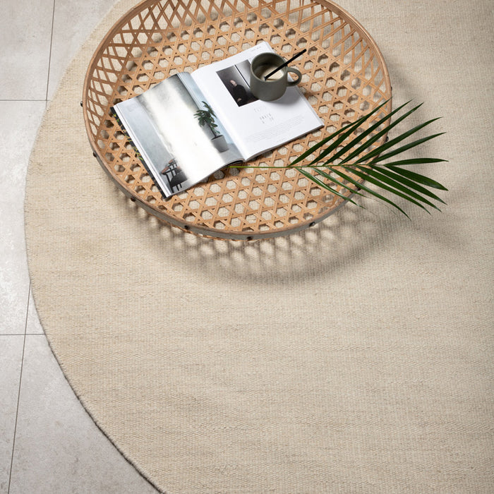 Fjôrd - Vloerkleed Beige - Ø200cm - Jaipur