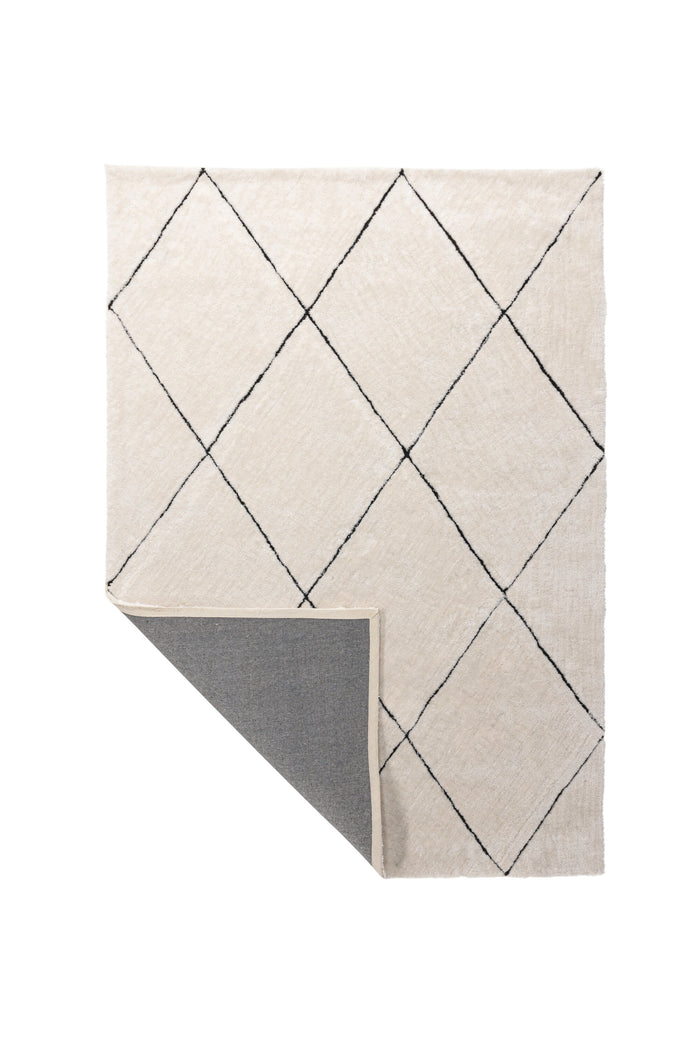 Fjôrd - Vloerkleed Zwart - 230x160cm - Patrik