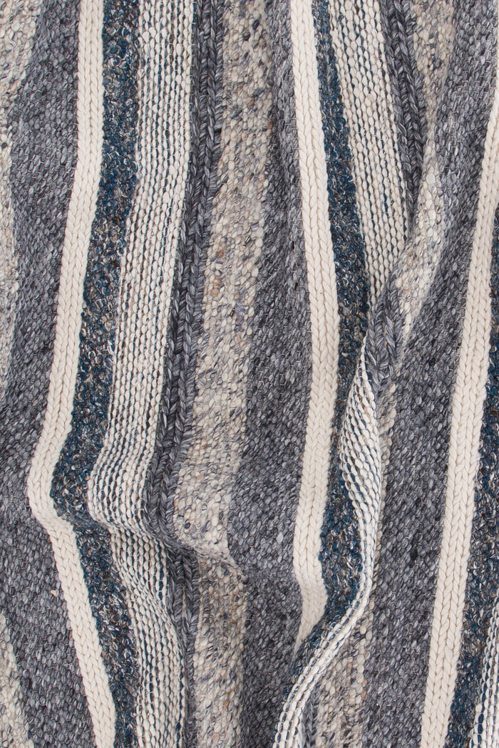 Fjôrd - Vloerkleed Blauw|Grijs - 170x240cm - Agra