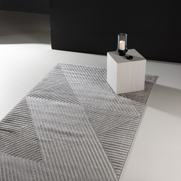 Fjôrd - Vloerkleed Grijs - 200x290cm - Aron