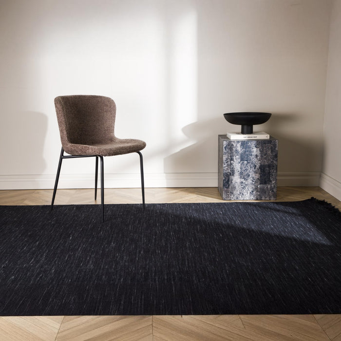 Fjôrd - Vloerkleed Zwart - 250x350cm - Elton