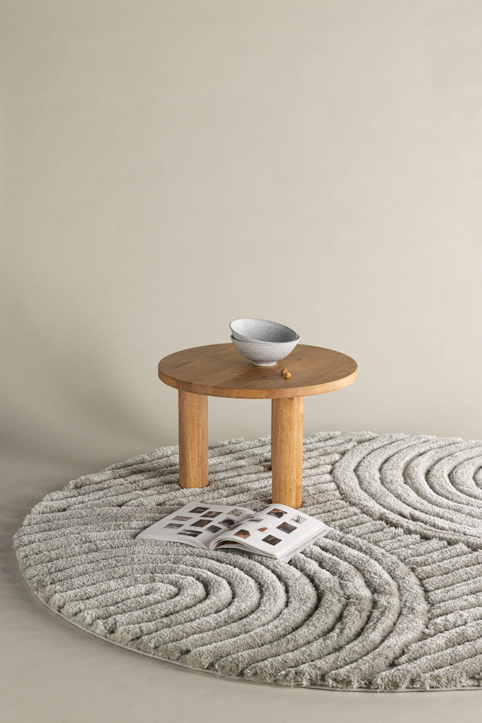 Fjôrd - Vloerkleed Greige - Ø200cm - Niklas