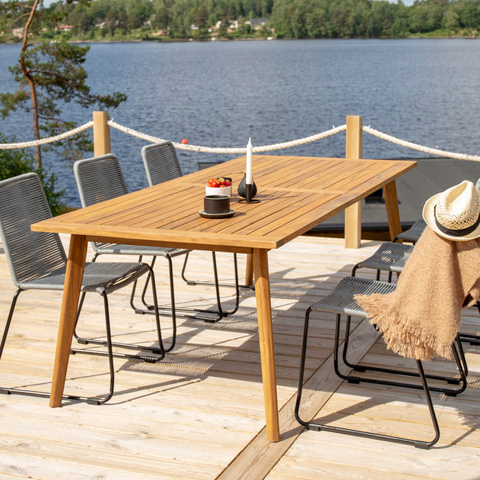 Fjôrd - Tuinstoel Grijs - Touw - Lindos - Set van 2