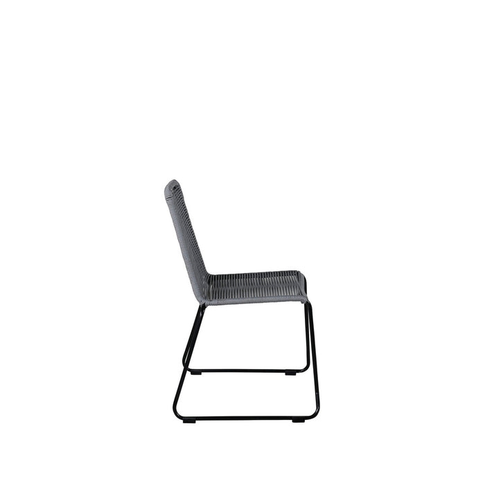 Fjôrd - Tuinstoel Grijs - Touw - Lindos - Set van 2