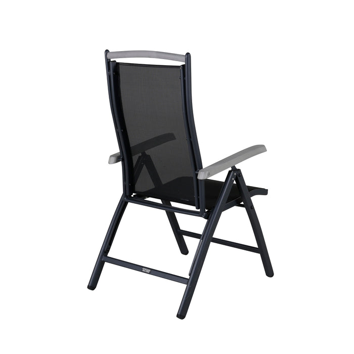 Fjôrd - Tuinstoel Zwart Verstelbaar - Albany - Set van 2