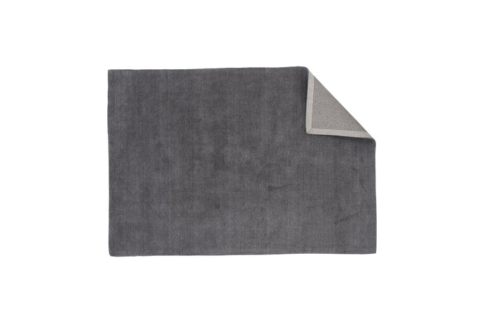 Fjôrd - Vloerkleed Grijs - 250x350cm - Wol - Ulla