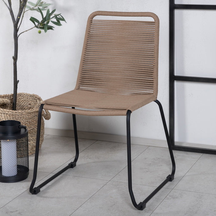 Fjôrd - Tuinstoel Naturel - Touw - Lindos - Set van 2