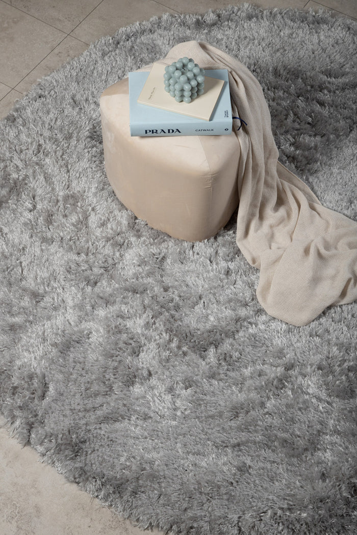 Fjôrd - Vloerkleed Zilver - Ø200cm - Natta