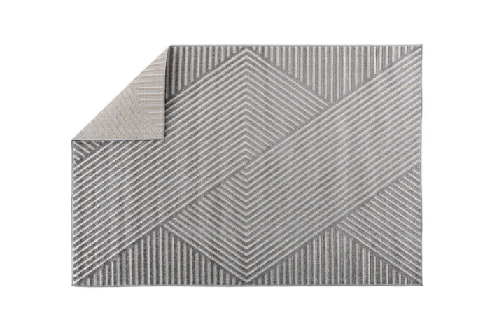 Fjôrd - Vloerkleed Grijs - 230x160cm - Aron